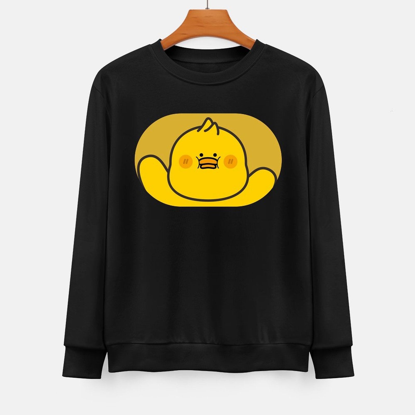 Front Patterned Long Sleeve TopStreet Easy-Care